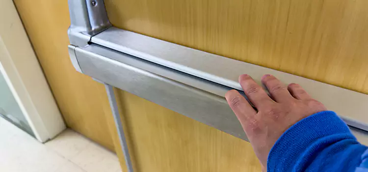 Installing a Push Bar on a Door Vineyard